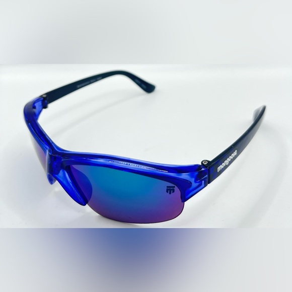 Mongoose MG02 8888 Blue Oval Half-Rim Sunglasses Frames - Picture 2 of 8